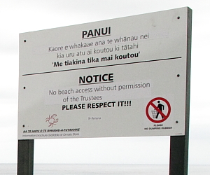 Rantaanmenokielto Maorialueella