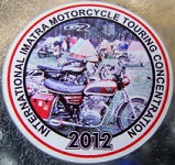 Kokoontumisajotarra 2012 mp:n etuosaan liimattavaksi